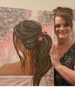 Into the Garden - 20x24 oil on gallery wrapped canvas